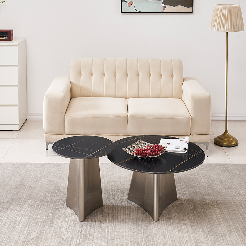 The Combined coffee table is modern, simple, Italian, slate combined, living room, small household, 
