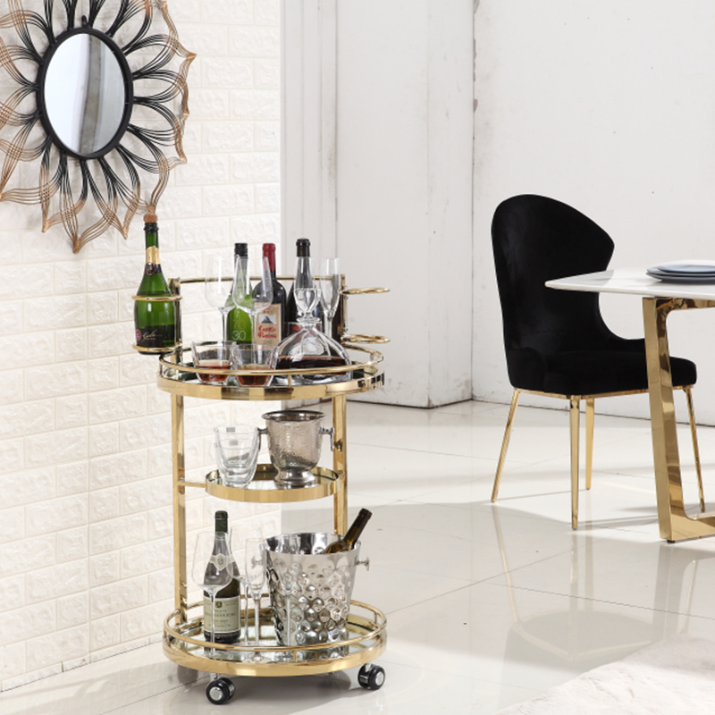 The dining car is modern, simple, Italian, slate combined, living room, small household, European st